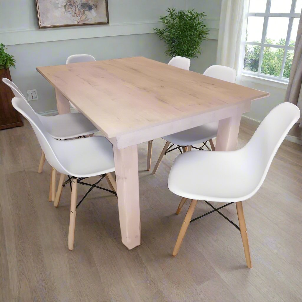 Melamine Dining Set and 6 chairs in an urban dining room - That Couch Place