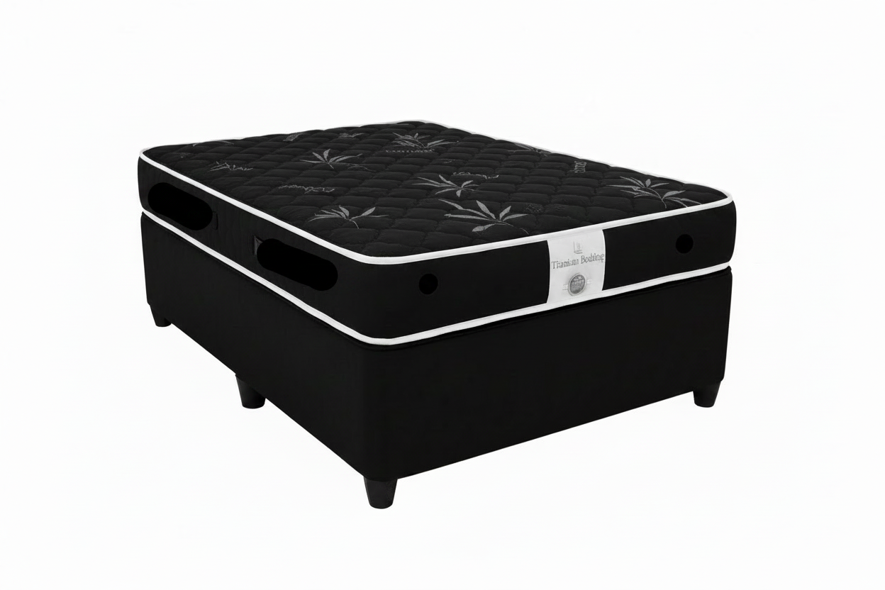 Durable Comfort Full Foam Mattress Set – Medium Density (188cm) on white background - That Couch Place