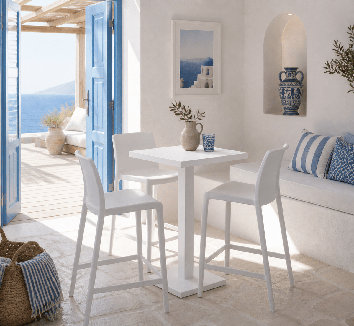 Premium Black or White Bar or kitchen Table - That Couch Place