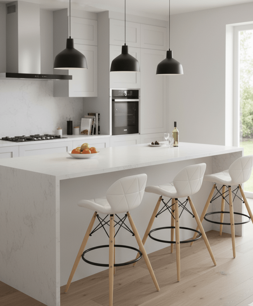 The Sophia Padded Bar Chair: urban sophistication at a kitchen island - That Couch Place