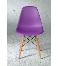 Purple Dining Chair on a grey background - Emma: A Modern Classic for Your Space
