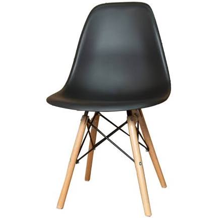 Black-Emma Dining Chair on a white background- That Couch Place