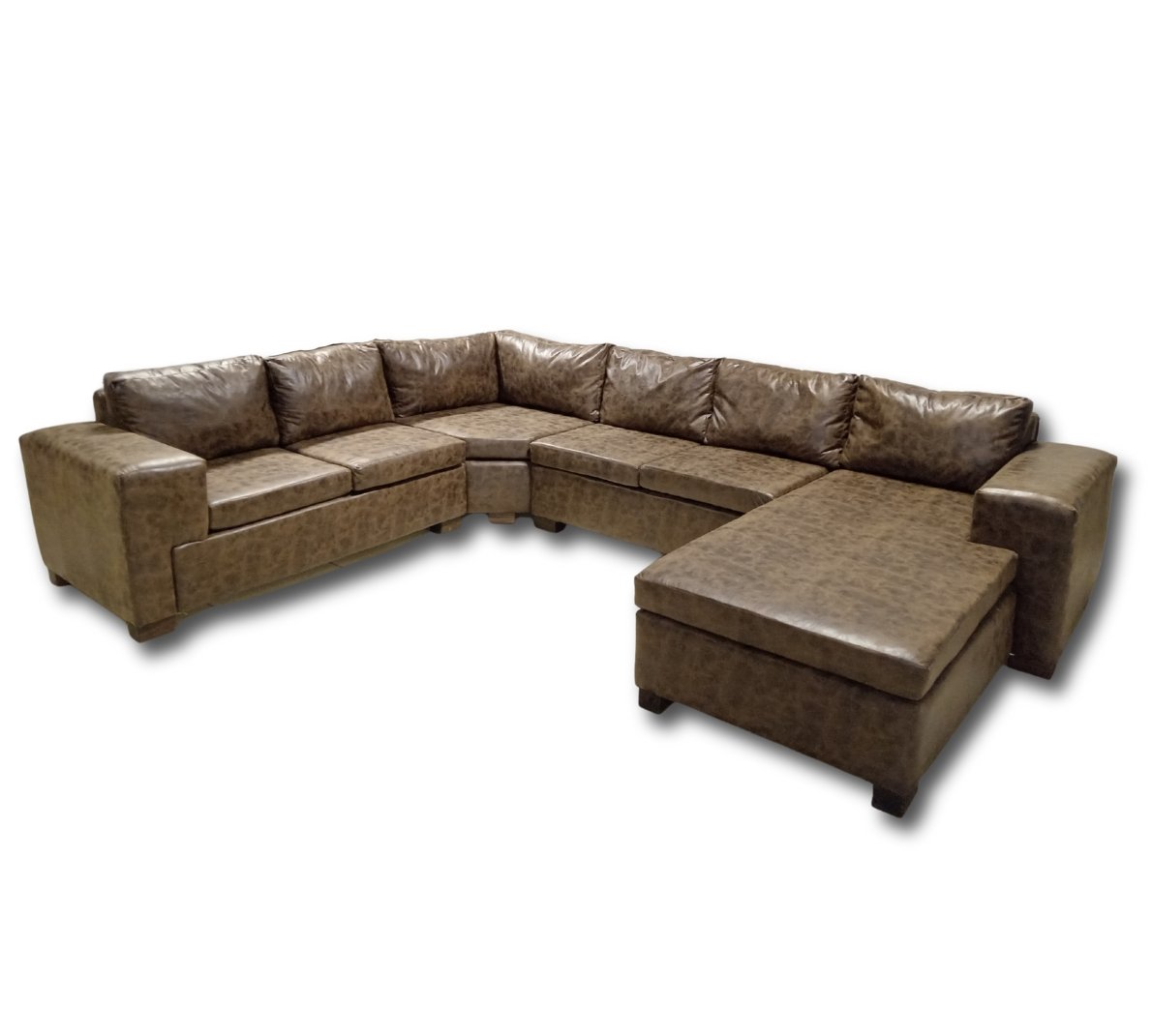 Large Brown U-shape Lounge Suite - That Couch Place life style photo