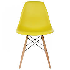 Yellow Emma Dining Chair on a white background - That Couch Place
