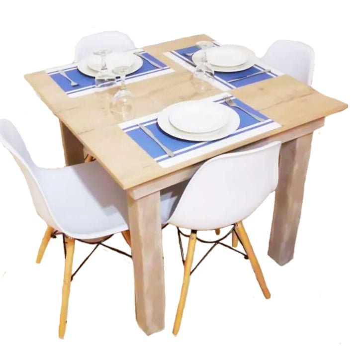 Melamine Dining Set 4 seater on a white background - That Couch Place