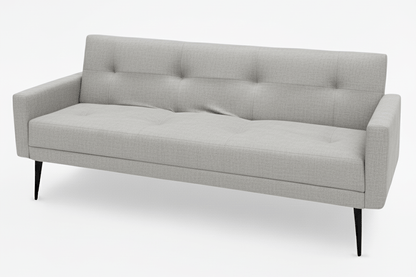Gray sofa bed on a white background That Couch Place