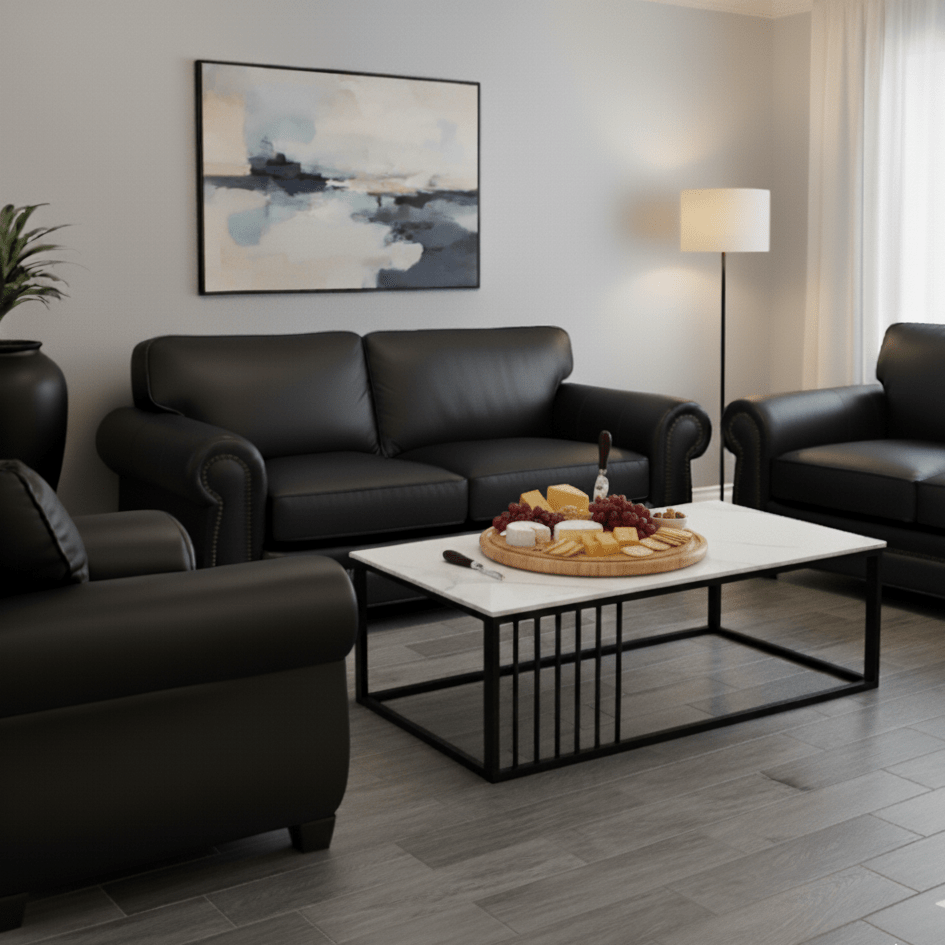 Dingaan Lounge Suite - Soft Couches in living room with coffee table - That Couch Place