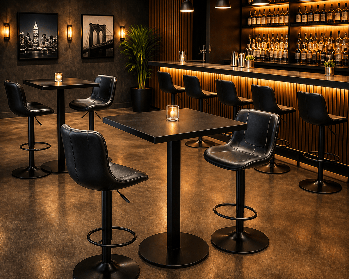 Premium Black or White Bar or kitchen Table - That Couch Place