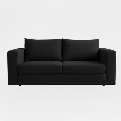 black sleeper couch on white background That Couch Place