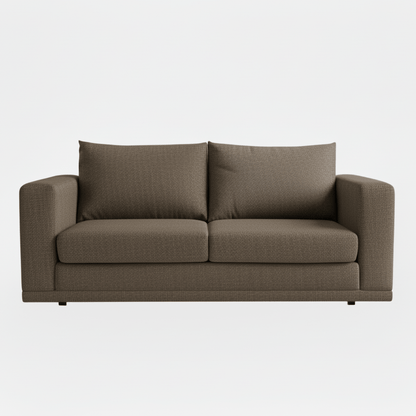 brown sleeper couch on white background That Couch Place