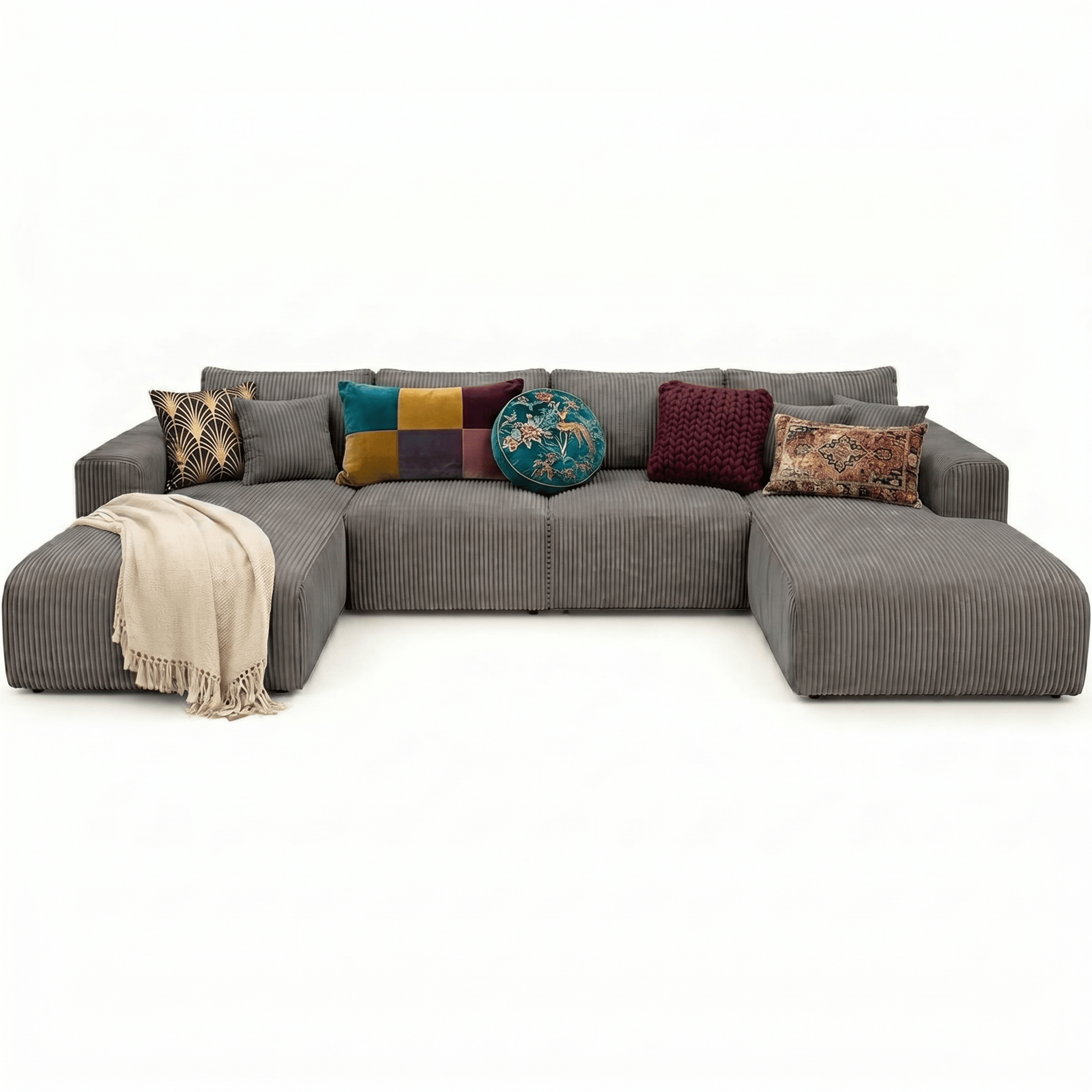 The Bubble Modular Sofa | Jumbo Corduroy Edition with Pocket Spring Core - That Couch Place