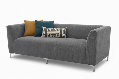 Gray sofa on a white background