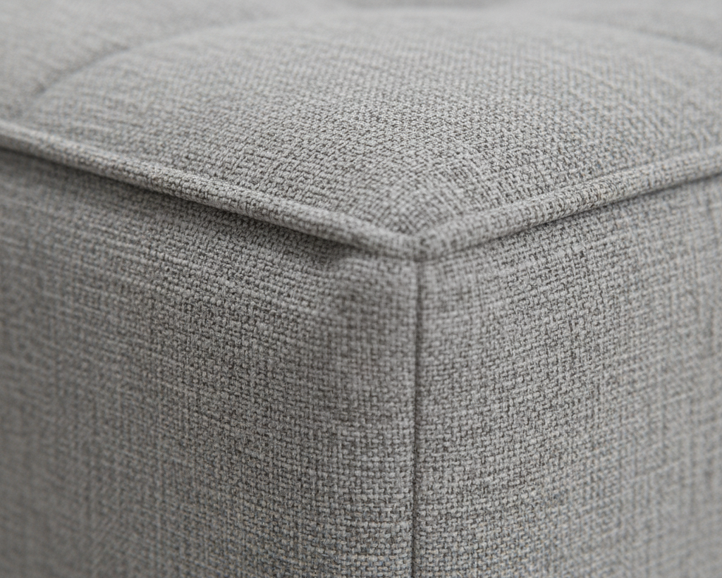Close-up of a Light Grey Fabric That Couch Place