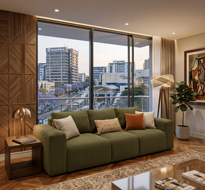 The Bubble Modular Sofa | Jumbo Corduroy Edition with Pocket Spring Core - That Couch Place