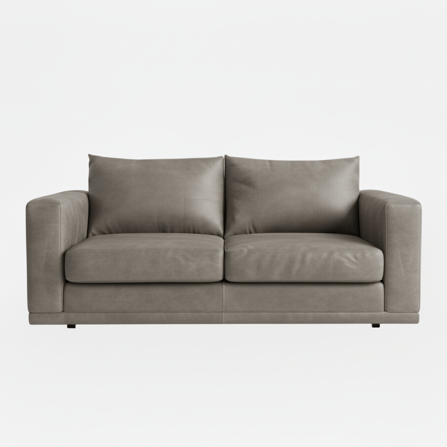 Gray sofa bed  on a white background That Couch Place 