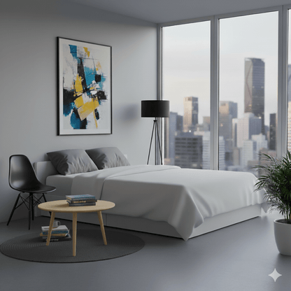 Black Modern classic chair in bedroom