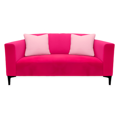 Girly Pink two Seater Couch - That Couch Place