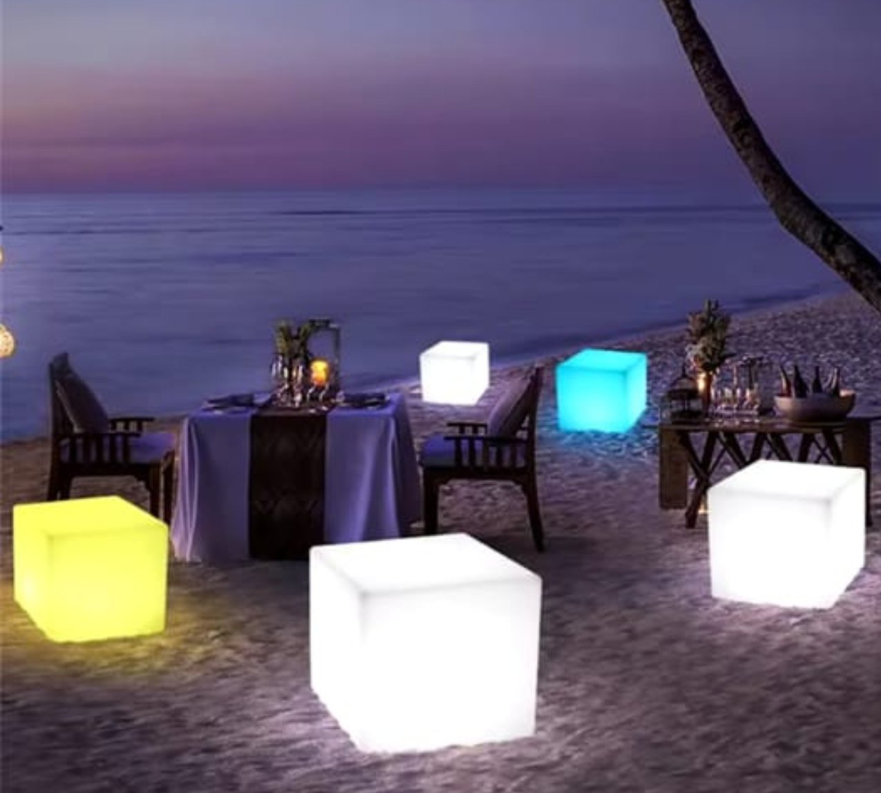 LED Square Seats - That Couch Place