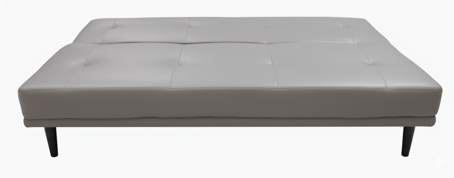 Gray opened sofa bed on a white background That Couch Place