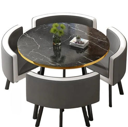 Round marble table set - That Couch Place