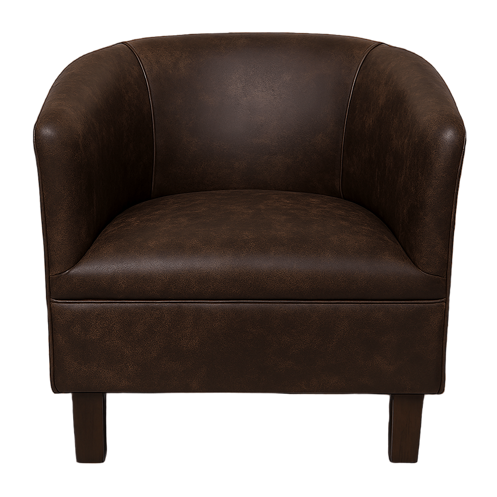Dark Buffalo Tub Chair