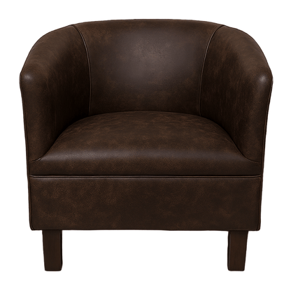 Dark Buffalo Tub Chair