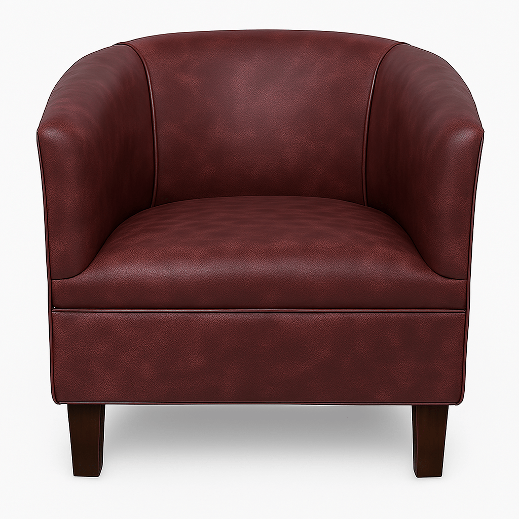 Ox Blood Tub Chair